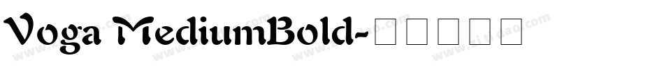 Voga MediumBold字体转换